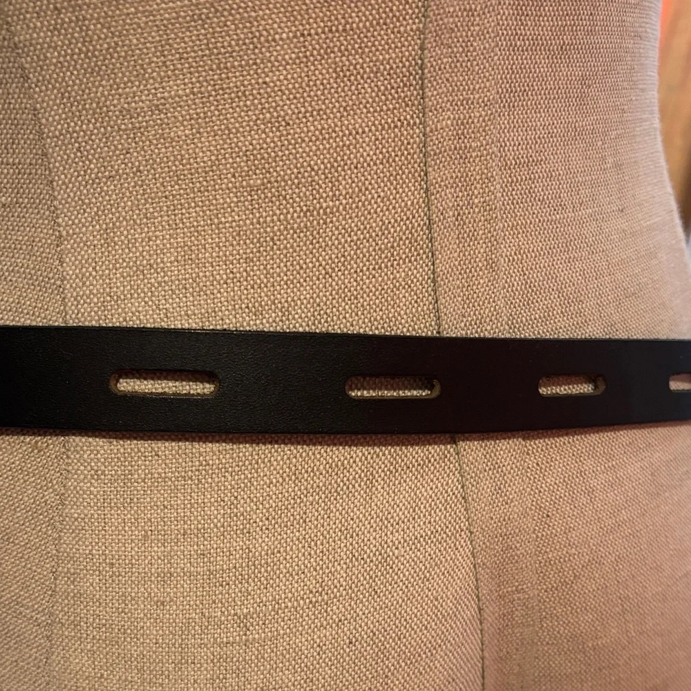 Classic Black Leather Belt